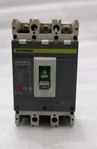 INTERRUPTOR DE CIRCUITO CARCASA MOLDEADA DE 3 POLOS HYUNDAI UCB100S 100A ENVÍO RÁPIDO GRATUITO FEDEX - Imagen 1 de 7