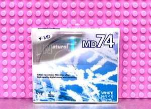 MD DAISO NATURAL SERIES WHITE MD 74 BLANK MINI DISC (1) (SEALED) - Picture 1 of 3
