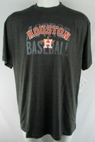 Houston Astros Men's Majestic Big and Tall Gray Short Sleeve Tee MLB 3XL 4XLT