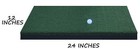 12" x 24" Nylon Golf Mats Turf Chipping Driving Range Practice Mat Training Aid 
