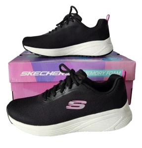 Skechers Sneaker Donna Sparrow 2.0 Memory Foam Taglia 8.5 Nero/Rosa - Foto 1 di 22