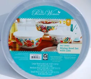Pioneer Damen Sweet Romance 3-teiliges rundes Mischschüssel-Set mit Deckeln - Bild 1 von 10