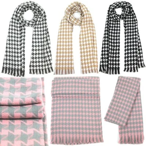 Damen Wollmischung Winter Schal warm weich dick Halstuch Schal UK - Bild 1 von 22