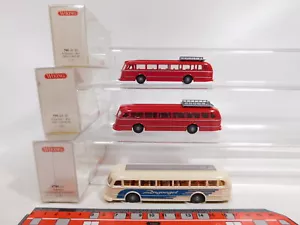 DN193-0,5 #3x wiking H0 1:87 Bus Pullmann MB O 6600 0700 01 799 10 30 Mint + - Foto 1 di 5