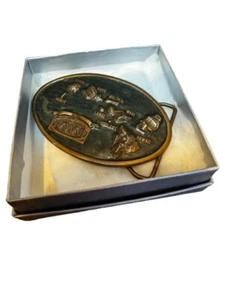 Vintage 1984 Hawaiian Islands Arroyo Grande Gürtelschnalle mit Original Box - Bild 1 von 8