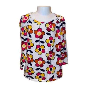 Girls 5T Old Navy Long Sleeve Rainbow Floral Flower Tunic Top Shirt Pockets - Picture 1 of 2