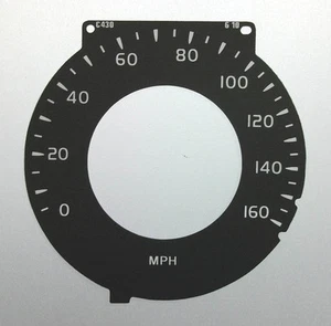 Lockwood Volvo XC70 Speedo Only BLACK Dial Conversion Kit C430 - Picture 1 of 1