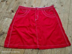 Imperia Y2K cargo skirt short red size 48/50 ladies ca1
