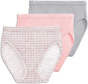 Jockey 253462 Womens Elance Breathe French Cut 3 Pack Underwear Size L - Picture 1 of 3