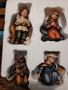 Nativity Set Portrayed by 8 Children HandPainted Resin in Box. Unused,New - Picture 1 of 14