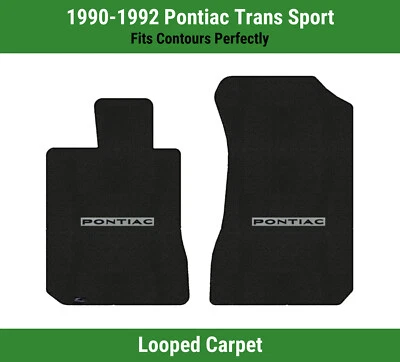Lloyd Loop Front Mats for '90-92 Trans Sport w/Black on Silver Pontiac - Image 1 of 4