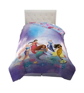 Disney The Little Mermaid Kids' live action girls comforter  twin seashells - Picture 1 of 11