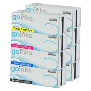 8 cartucce toner da sostituire HP CF400X, CF401A, CF402A, CF403A (201X/A) non OEM - Foto 1 di 1