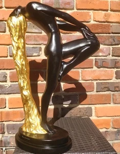 Signed Klara Sever "Sultry Awakening" Austin Productions 21.5 in Statue Gilded - Picture 1 of 24