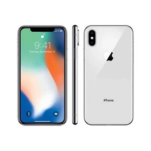 Apple iPhone X 64GB Silver UNLOCKED Good - Picture 1 of 4