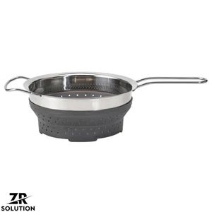Collapsible Colander 3.0L Stainless Steel Steamer Insert Pasta Strainer 19cm - Picture 1 of 6