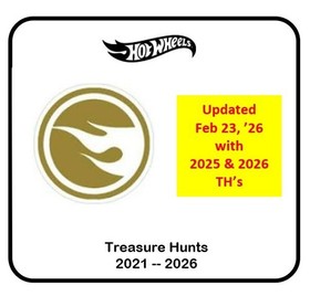 Hot Wheels | Treasure Hunt Hunts (TH)  - 2021-2026 You Pick - Updated 02/23/26