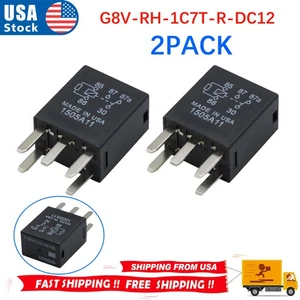 2Pcs Relay 5810-0202 7866 19116058 12077866 for Omron 5-Pin G8V-RH-1C7T-R-DC12 - Picture 1 of 11