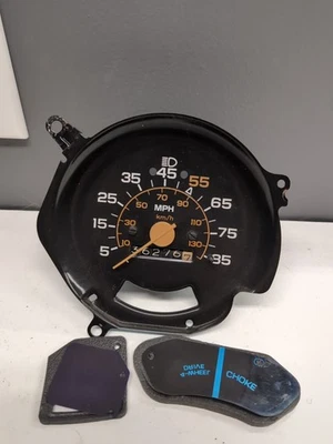 Velocímetro de cuadro de instrumentos 81-87 Chevy GMC C/k C10 C20 K5 - 85 mph  Foto 1 de 4