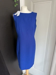 Vestido Hobbs Katia Nuevo con Etiquetas Reino Unido 12 Azul - Imagen 1 de 10