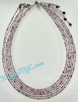 Venta al por mayor Lote 6 Piezas 3mm Natural Super Siete Collares Cristal Energía Curativa Foto 1 de 4