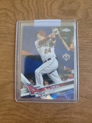 2017 Topps Chrome Saphire C.J. Cron SUPERFRACTOR 1/1 - Image 1 of 3