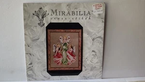 Patrón/gráfico vintage de punto de cruz Mirabilia "Tres para té" - Imagen 1 de 4