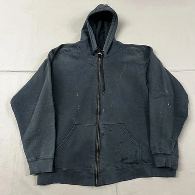 Vintage 90's Prospirit Black Zip-Up Essential Blank Hoodie Sz 2XL Used - Image 1 of 4