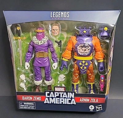 Figura del Barón Zemo y Arnim Zola de Marvel Legends paquete de 2 del Capitán América Foto 1 de 2