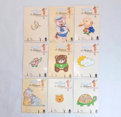 Applique Patches Lot for Children & Baby Clothing La Stephanoise Made in France - Image 1 of 3