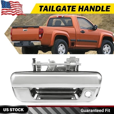 Manija de puerta trasera cromada para Chevrolet Colorado GMC Canyon 2004-2012 con cerradura Foto 1 de 4