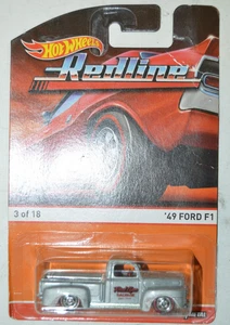 Camión Ford F1 #3 2015 Hot Wheels Redlines '49 plateado diecast 1:64 - Imagen 1 de 10