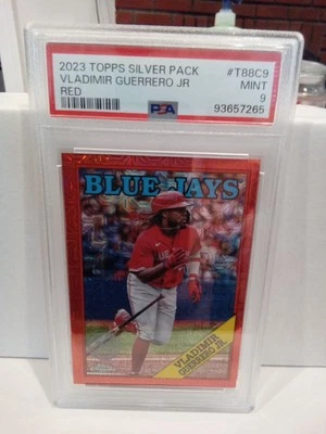 VLADIMIR GUERRERO JR  2023 TOPPS SILVER PACK 1988 TOPPS RED MOJO REFRACTOR #3/5 - Image 1 of 2