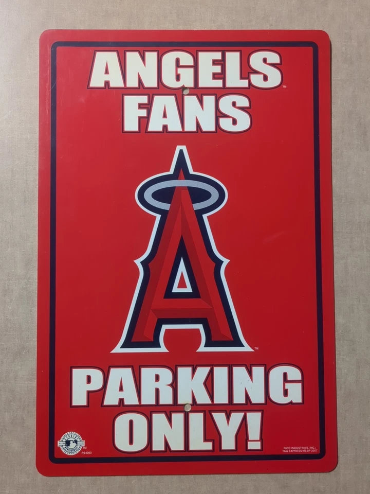 2007 ANAHEIM ANGELS Fan Parking Only Sign - NEW - Image 1 of 1