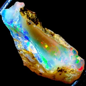 Attractive Natural Welo Fire Ethiopian Opal Rough Gemstone 20x16x10mm 9.95Cts - Picture 1 of 3