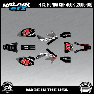 Graphics Kit for HONDA CRF450R (2005-2008) VIPER SERIES - GREY - Picture 1 of 4