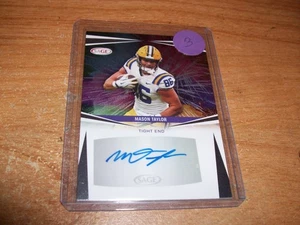 2025 Sage High Series Silver Football Mason Taylor Autogrammkarte (B) New York Jets - Bild 1 von 2