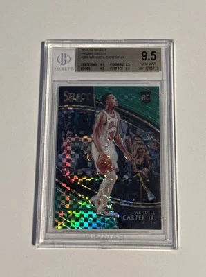 Wendell Carter Jr Rookie 2018 Panini Select Green Prizm /5 Gem Mint BGS 9.5 - Image 1 of 4