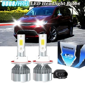 9008 H13 LED Headlights For Chrysler Pacifica 2007-2008 High Low Beam White - Picture 1 of 11