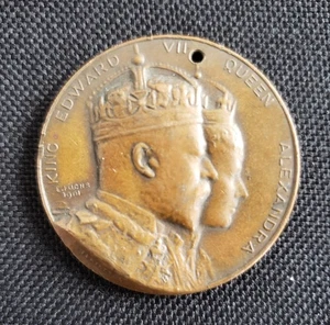 King Edward V11 Coronation Commemorative Medal 1902 - Newcastle upon Tyne - Picture 1 of 2