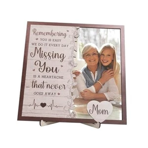 Wooden Mom Picture Frame Decor, Mothers Day Photo Frames, Mommy Birthday brown - Picture 1 of 7