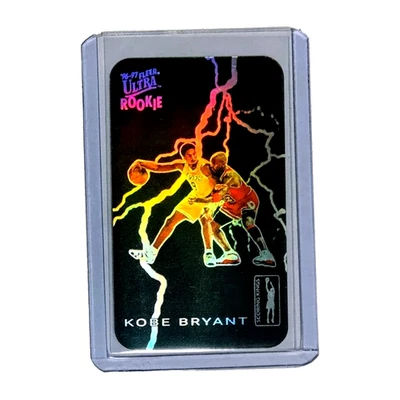 1996 FLEER ULTRA SCORING KINGS KOBE BRYANT MICHAEL JORDAN REFRACTOR TOBACCO CARD - Image 1 of 4