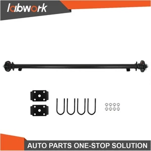 Labwork 3500 lbs Axle Complete 5 lug w/U Bolt Kit For Boat Trailer Cargo RV Axle - Picture 1 of 15