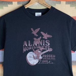 VTG 2005 Alanis Morissette Jagged Little Pill Tour Black T-shirt Youth Large - Picture 1 of 5