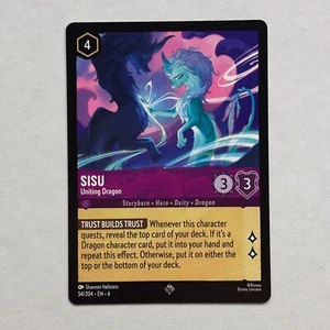 Sisu 54/204 Disney Lorcana Azurite Sea Regular Super Rare Card NM - Picture 1 of 2