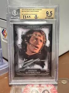 Topps Star Wars Autograph Masterworks Hayden As Anakin Skywalker Graded 9.5 - Picture 1 of 2