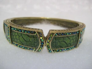 HEIDI DAUS "Bar Harbor Elegance" (Snakeskin/ LG.) Animal Bracelet (Orig.$99.95) - Picture 1 of 12