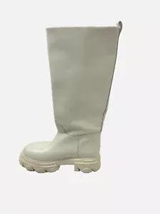 Gia Borghini White Knee-High Boots Women's Size EU 41 - Picture 1 of 6