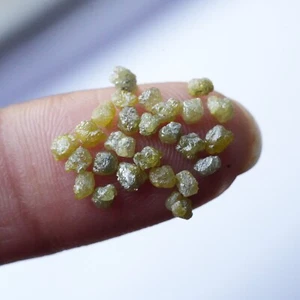 Diamante sfuso grezzo naturale giallo 7 pezzi 1,00 C.T.W, diamante grezzo non tagliato miniera - Foto 1 di 12