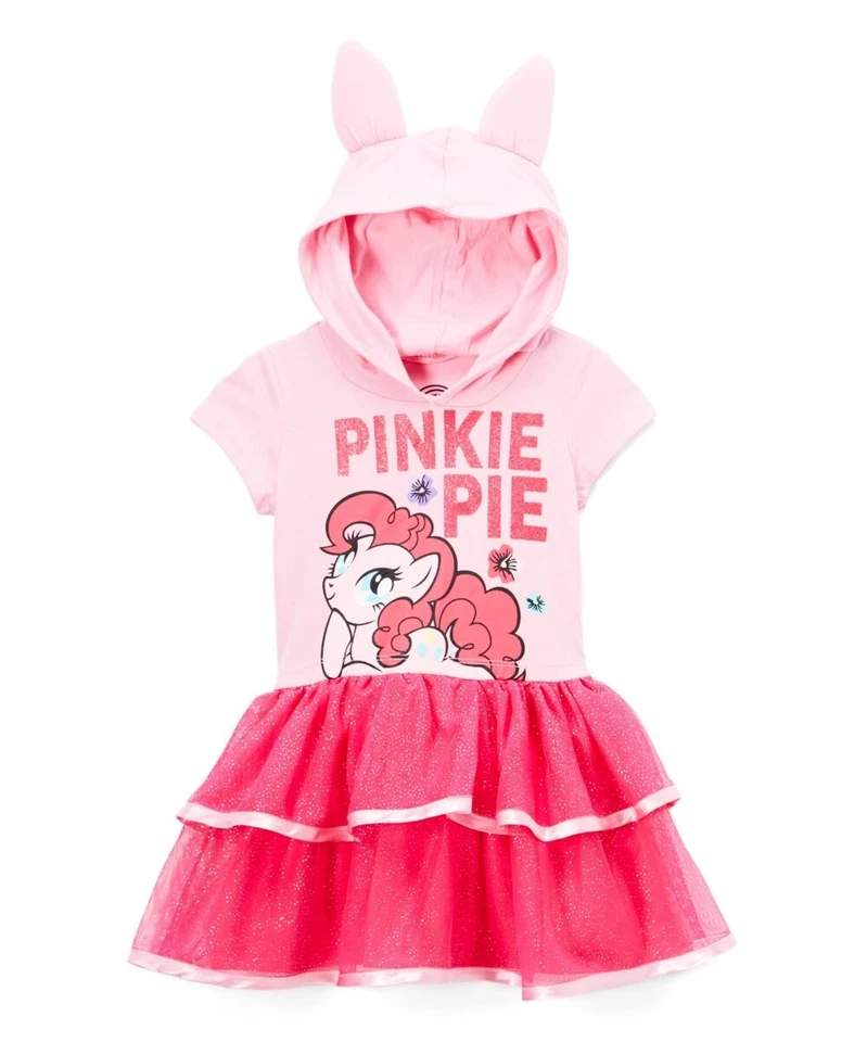 My Little Pony Pinkie Pie Disfraz Niñas Pequeñas Vestido con Volantes, Rosa Claro, 2T Foto 1 de 1